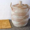 YASMINE Cesta De Lujo Con Tapa Blanco, Natural|CASA Online